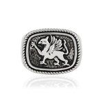 Bague argent 925 finition noire oxydée - vue 2