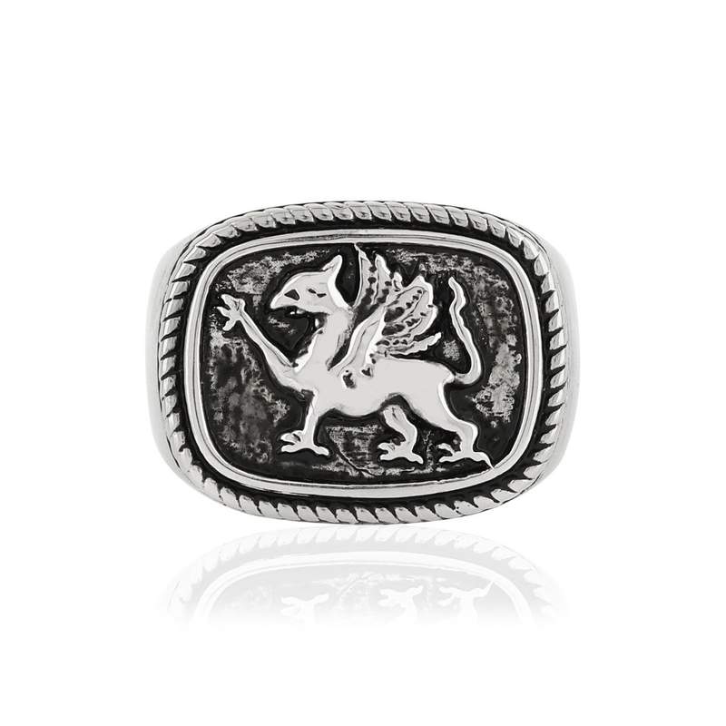 Bague argent 925 finition noire oxydée - vue 2