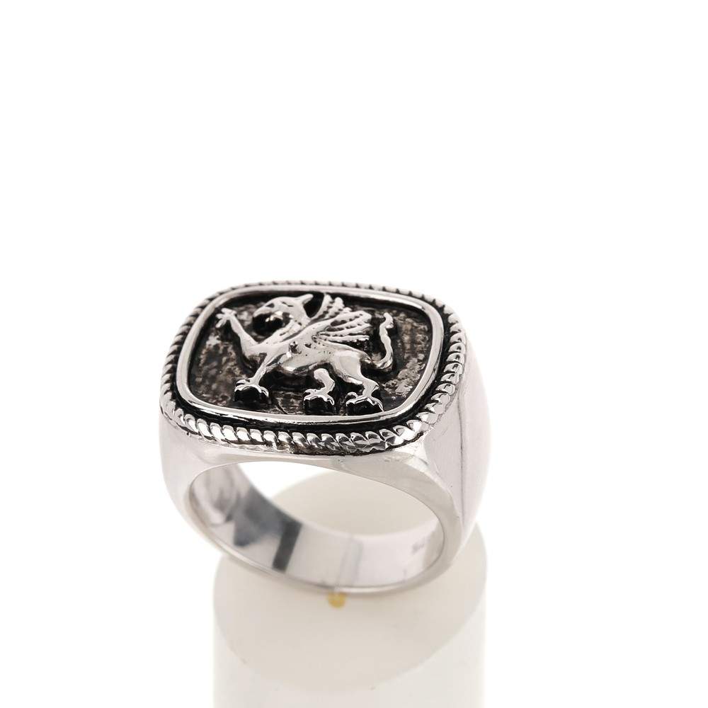 Bague argent 925 finition noire oxydée - vue 2