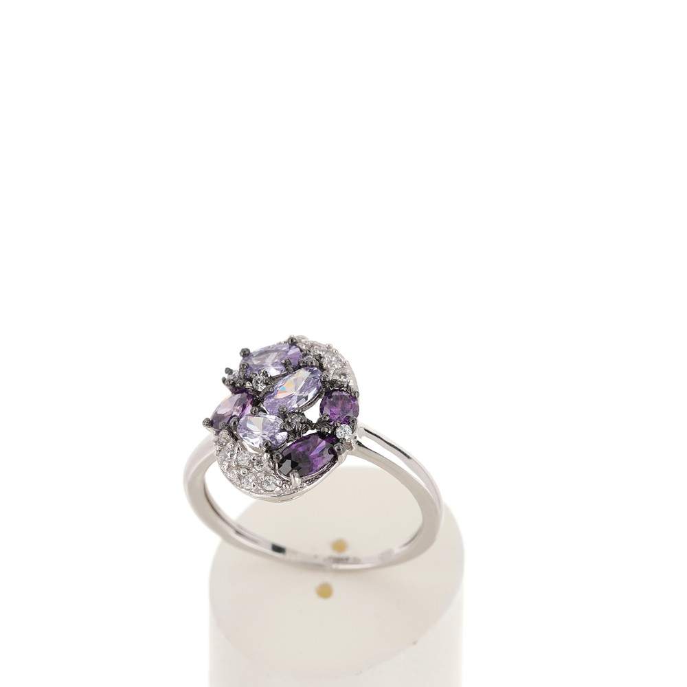 Bague argent 925 zirconia - vue 2