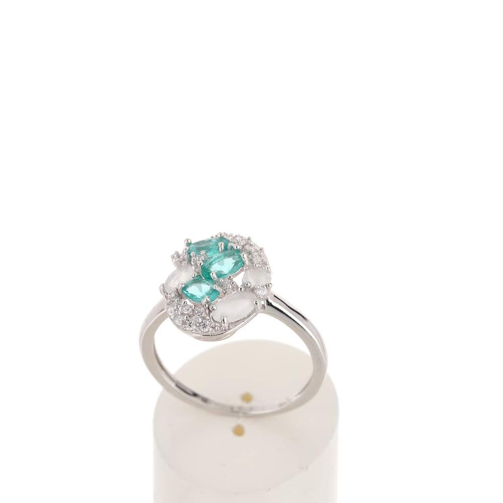 Bague argent 925 zirconia - vue 2