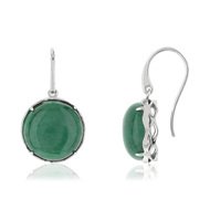 Boucles d'oreilles argent 925 aventurine