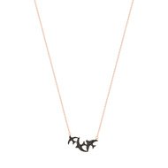 Collier argent 925 rosé zirconia