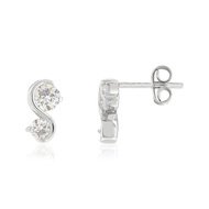 Boucles d'oreilles argent 925 zirconia
