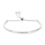 Bracelet demi-jonc argent 925 - vue 1