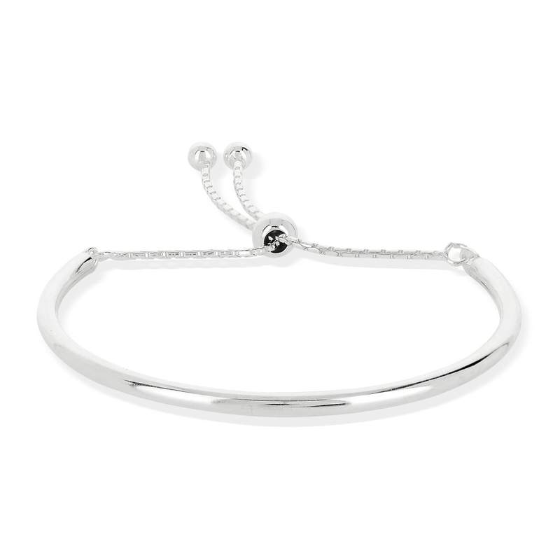 Bracelet demi-jonc argent 925 - vue 1