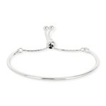 Bracelet demi-jonc argent 925 - vue 1