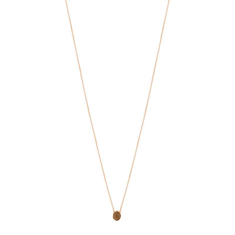 Collier argent 925 rosé quartz - vue 1