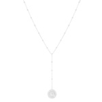 Collier argent 925 pièce maille fantaisie 46 cm - vue 1