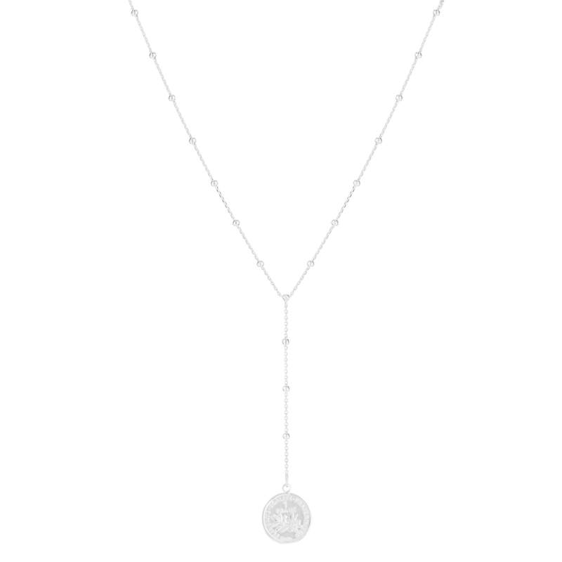 Collier argent 925 pièce maille fantaisie 46 cm - vue 1