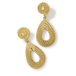 Boucles d'oreilles argent 925 doré - vue 1