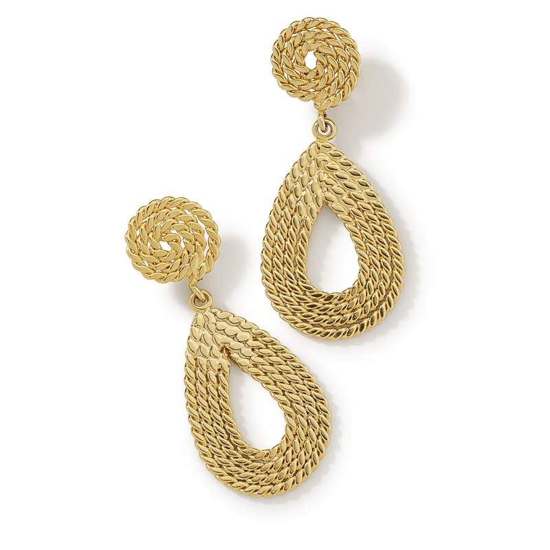 Boucles d'oreilles argent 925 doré - vue 1