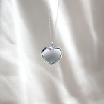Pendentif argent 925 coeur personnalisable - vue D3