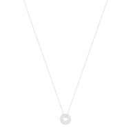 Collier argent 925 disque 44.5 cm