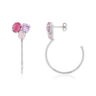 Boucles d'oreilles argent 925 cristaux