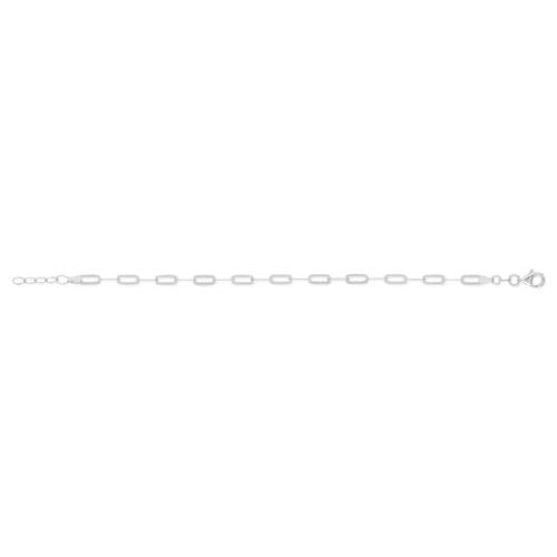 925 silver flat forçat bracelet 20 cm