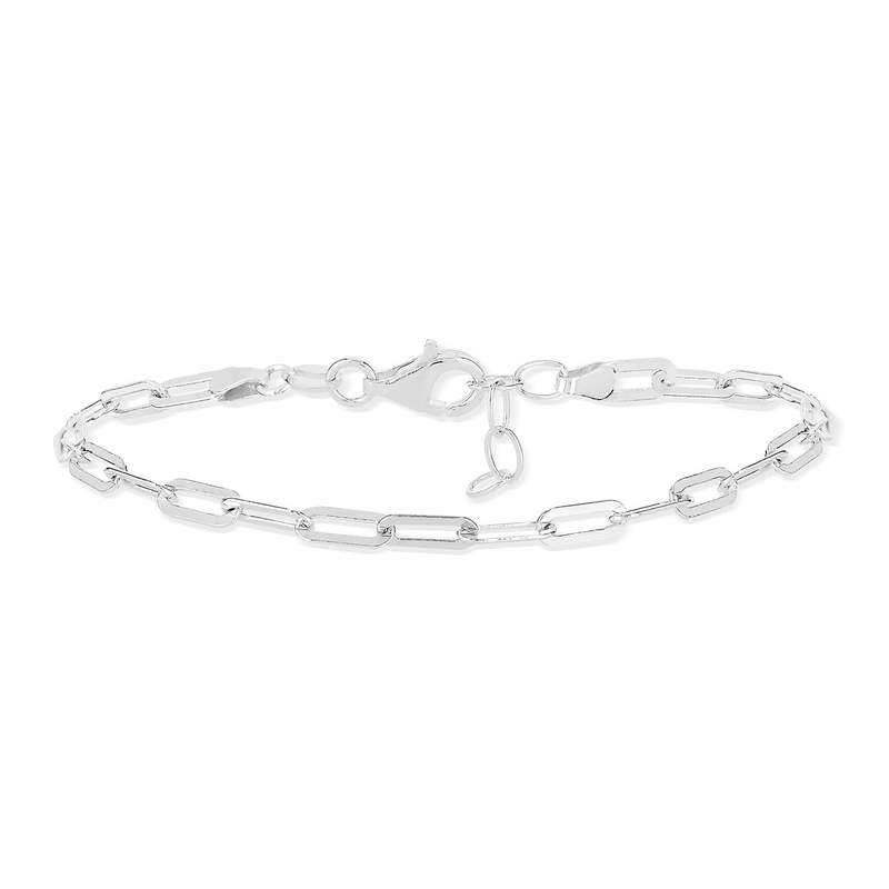 Bracelet argent 925 maille forçat plate 20 cm - vue 2