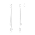 Boucles d'oreilles argent 925 pendants - vue 1
