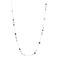 Sautoir argent 925 pierres fines