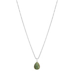 Collier argent 925 labradorite 45 cm - vue 1