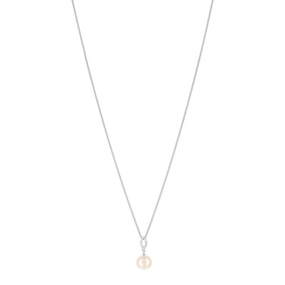 Collier argent 925 perle de culture - vue V1