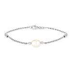 Bracelet argent 925 perle de culture de Chine 19 cm - vue 2
