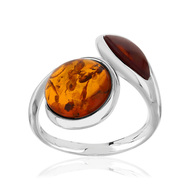 Bague argent 925 ambre