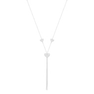 Collier argent 925 coeurs 48 cm