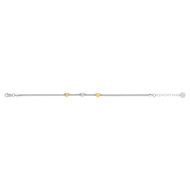 Bracelet argent 925 3 tons 22 cm