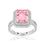 Bague argent 925 p. imitation zirconia - vue 1