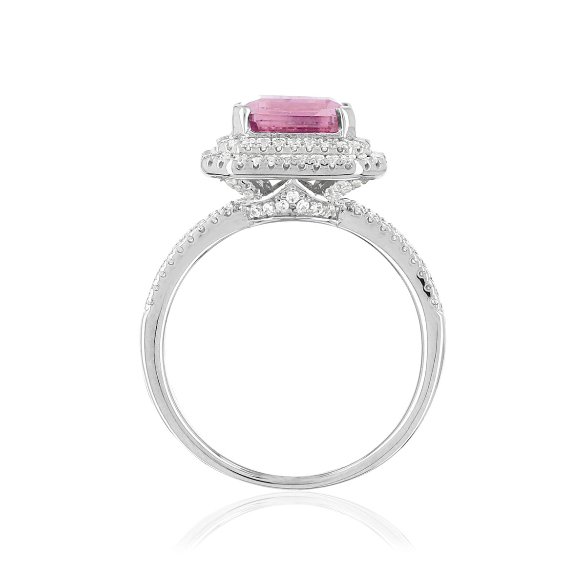 Bague argent 925 p. imitation zirconia - vue 2