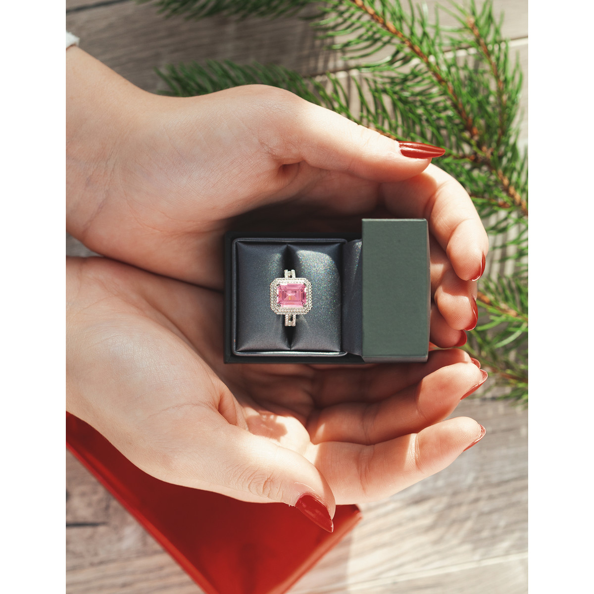 Bague argent 925 p. imitation zirconia - vue D3