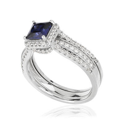 Lot de 2 bagues argent 925 pi zirconia - vue V3