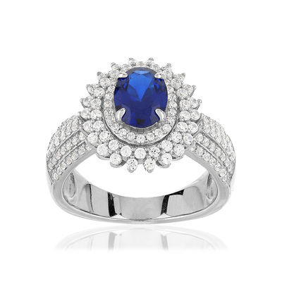 Bague argent 925 zirconia - vue V1