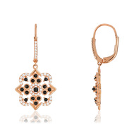 Boucles d'oreilles argent 925 rose zirconia