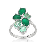 Bague argent 925 zirconia - vue 1