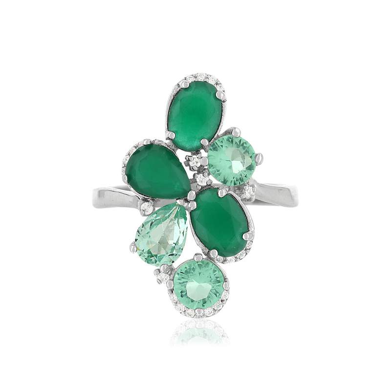 Bague argent 925 zirconia - vue 2