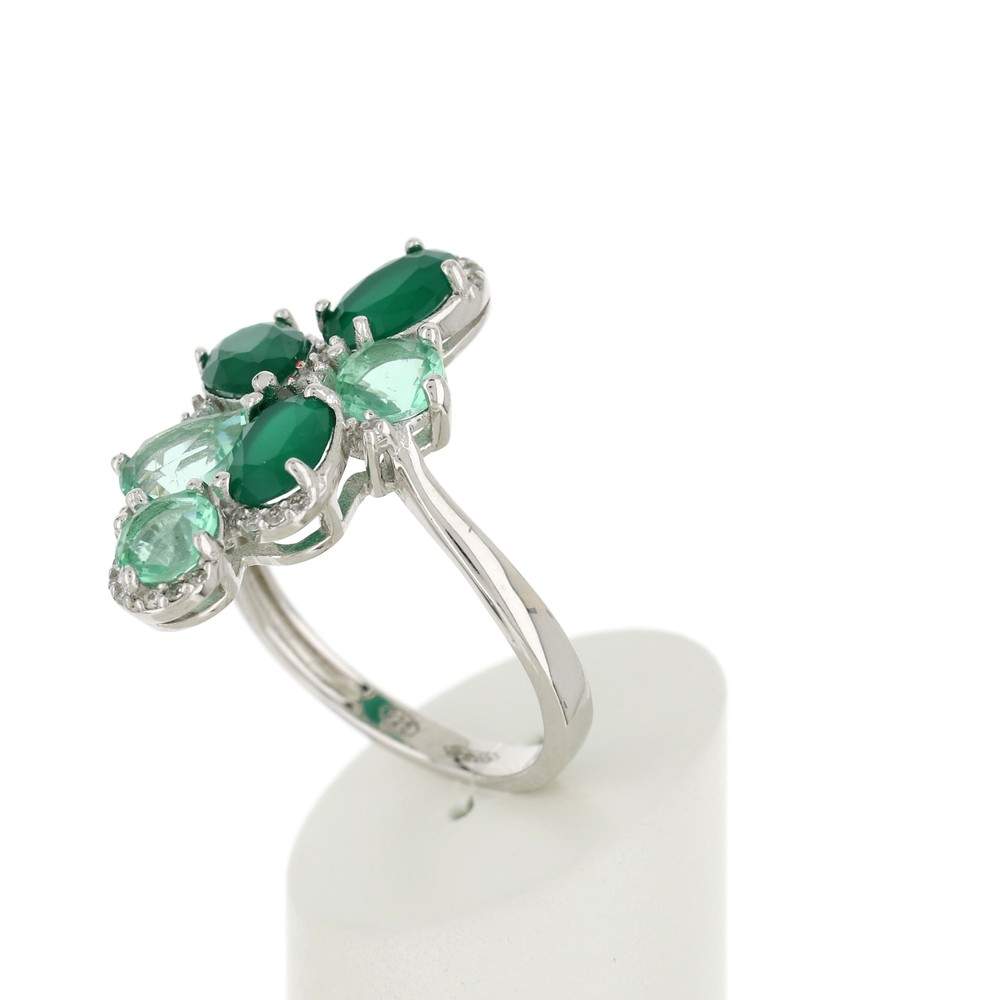 Bague argent 925 zirconia - vue 4