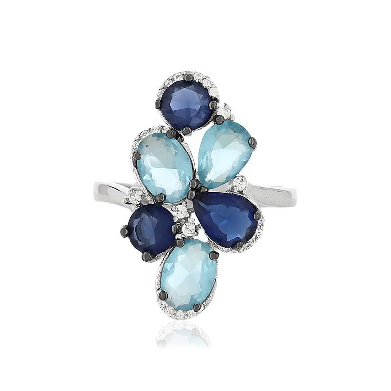 Bague argent 925 zirconia - vue 2