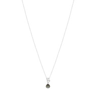 Collier argent 925 perle culture tahiti zirconia