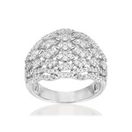 Bague argent 925 zirconia - vue 1