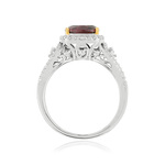 Bague argent 925 zirconia violet et blancs - vue 2