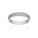 Alliance or 375 blanc martelé ruban 3,5mm - vue 1