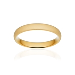 Alliance or 375 jaune sablé ruban confort 3,5mm - vue 1