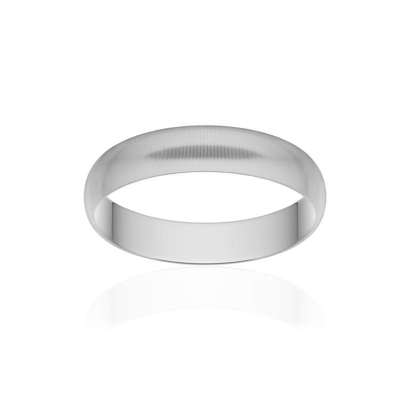 Alliance palladium 950 mat ruban 4 mm - vue 1