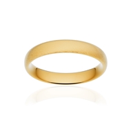 Alliance or 375 jaune givré ruban confort 4mm