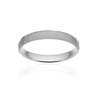 Alliance palladium 950 martelé ruban confort 3,5 mm