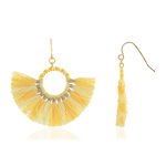 Boucles d'oreilles fantaisie perles imitation - vue 1