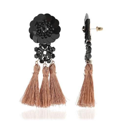 Boucles d'oreilles fantaisie polyester