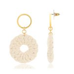 Boucles d'oreilles fantaisie polyester - vue 1
